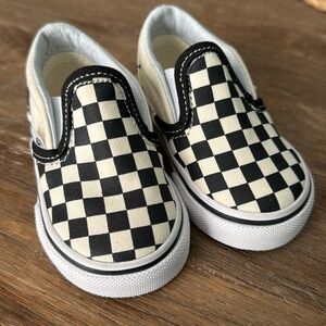 Vans check slip on  size 3 BABY shoes